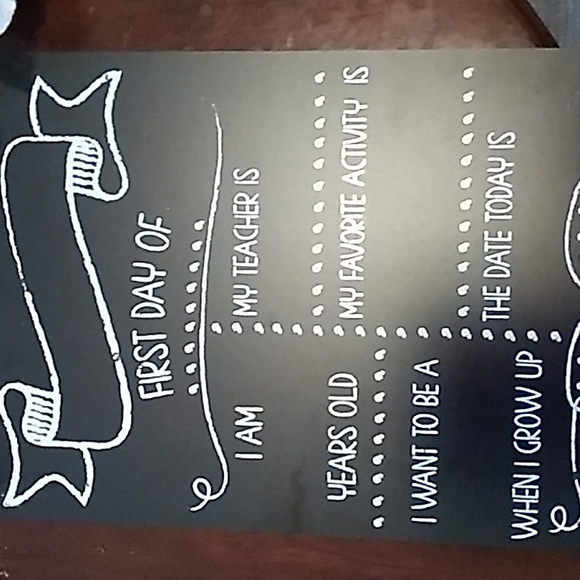 First day of school chalkboard - Picture 2 of 6